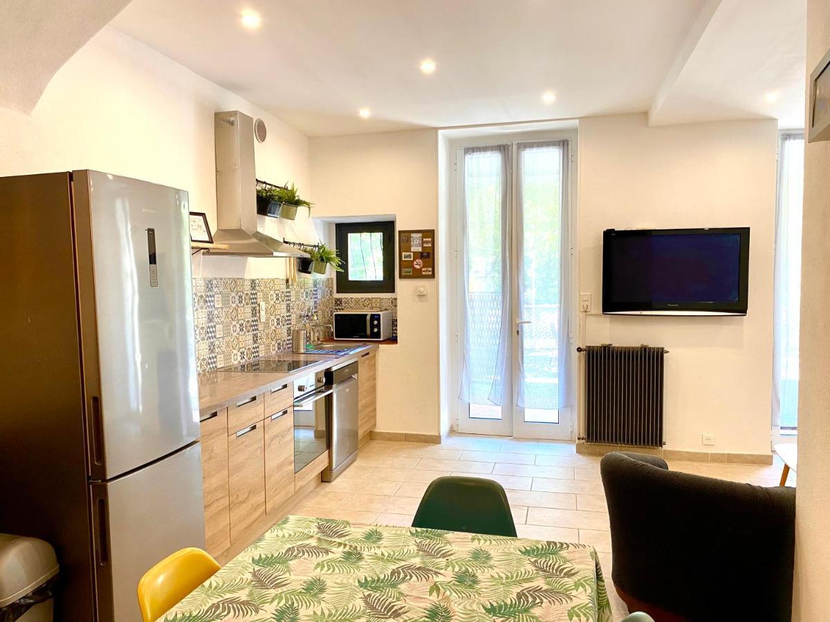Appartement terrasse vue lac Breil-sur-Roya Extérieur photo