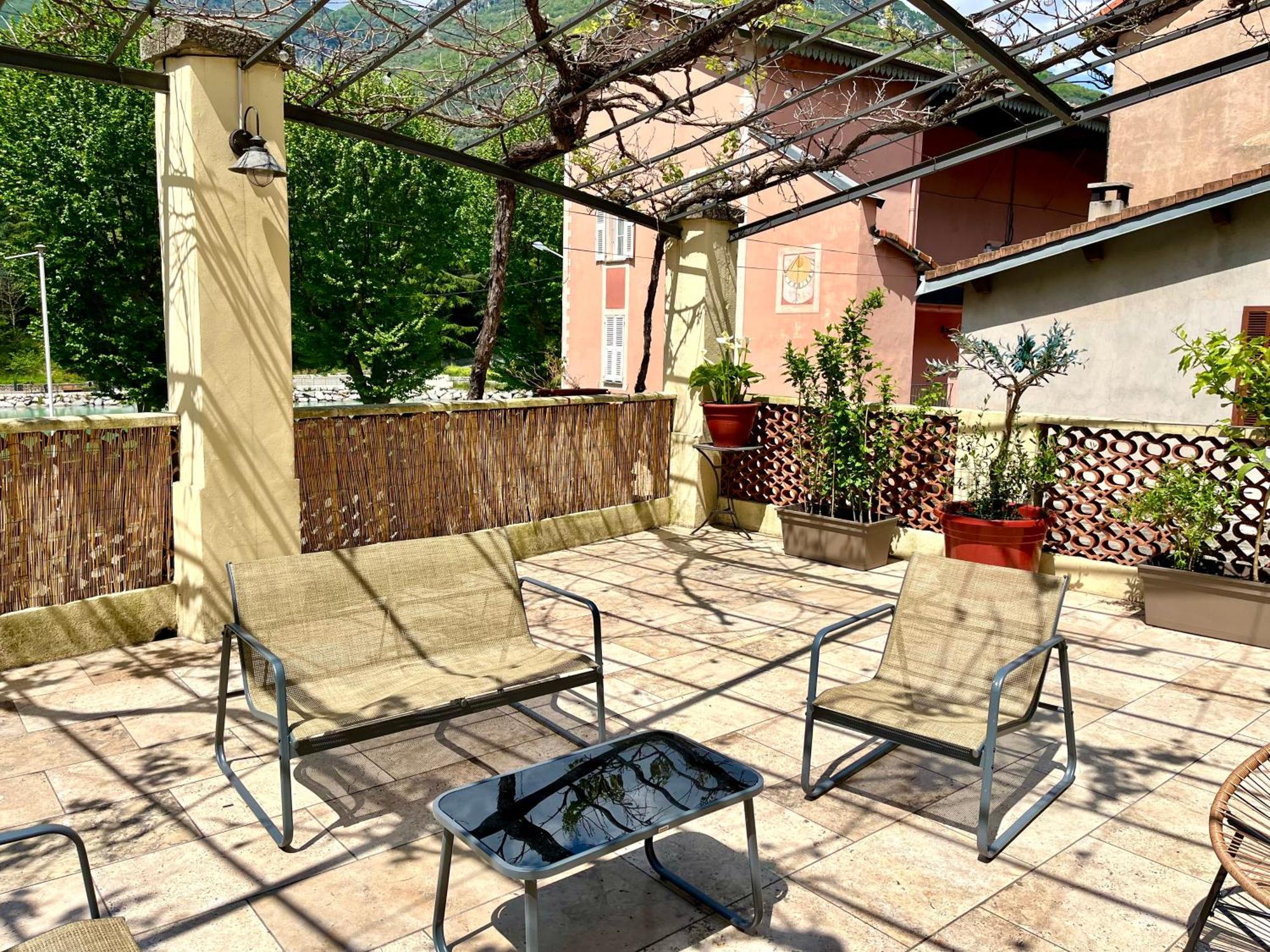 Appartement terrasse vue lac Breil-sur-Roya Extérieur photo