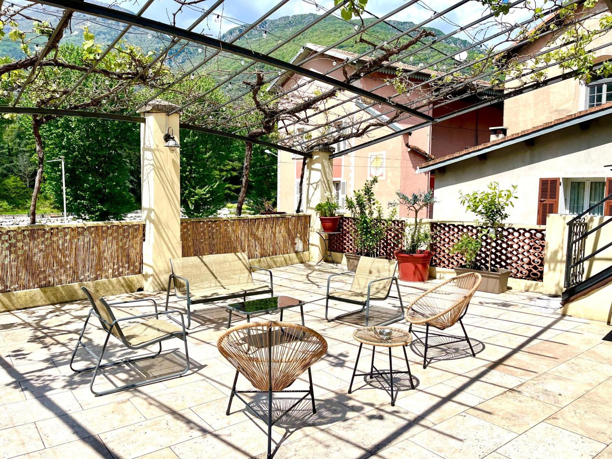Appartement terrasse vue lac Breil-sur-Roya Extérieur photo